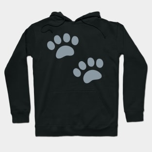 Animal Footprints Sillhouette Emoticon Hoodie